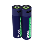 Trust Haushaltsbatterie Wiederaufladbarer Akku AA für USB-C