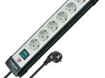 brennenstuhl Premium-Line Steckdosenleiste 6-fach, schwarz/lichtgrau