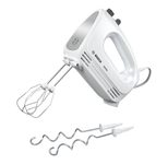 Bosch CleverMixx MFQ24200 - Handmixer, Weiß/ Silber