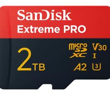 SanDisk Extreme® PRO microSDXC Speicherkarte 2 TB mit SD-Adapter