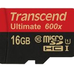 Transcend 16GB microSDHC Class 10 UHS-I (Ultimate) Speicherkarte 16 GB