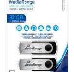 MediaRange MR911-2 USB-Stick 32 GB (Packung mit 2)