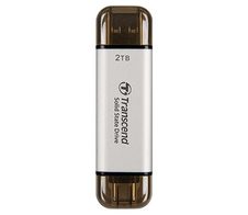 Transcend ESD310 Externe SSD 2 TB, silber