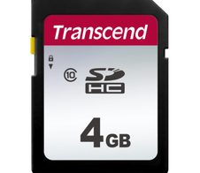 Transcend SDHC 300S 4GB Speicherkarte 4 GB