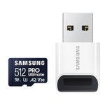 Samsung PRO Ultimate MB-MY512SB Speicherkarte 512 GB mit USB Kartenleser