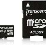 Transcend GUSDU1 microSDHC Speicherkarte 16 GB