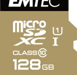 Emtec Gold+ microSD Speicherkarte 128 GB inkl. SD-Adapter