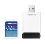 Samsung PRO Plus MB-SD512SB Speicherkarte 512 GB mit USB Kartenleser