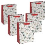 SIGEL Geschenktüten 26,0 x 33,0 cm watercolor rot/weiß