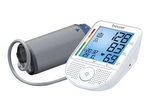 beurer BM 49 Sprechendes Oberarm-Blutdruckmessgerät Weiss-Grau