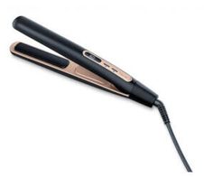 beurer HS 100 Haarglätter Schwarz-Gold