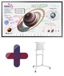 Samsung Flip Pro WM55B Flipchart 138,7 cm 55 Zoll + Peerless TRVT-FLIP2 mobiler Rollwagen