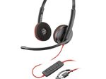 Poly Blackwire 3220 USB-C Stereo-Headset + USB-C/A-Adapter