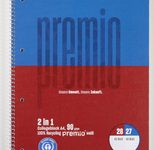 Staufen® Collegeblock Premio Twice 27/28 liniert und kariert DIN A4