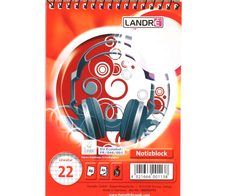 LANDRÉ® Notizblock DIN A6 kariert