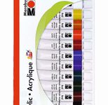 Marabu Acrylfarben-Set, farbsortiert