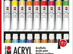Marabu Acrylfarben-Set Basic, farbsortiert