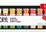 Marabu Acrylfarben-Set Basic, farbsortiert