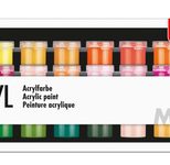 Marabu Acrylfarben-Set Basic, farbsortiert
