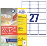 AVERY Zweckform Etiketten 63,5 x 29,6 mm, weiß