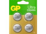 GP Knopfzelle CR2450 Lithium 3,0 V, 4 St.