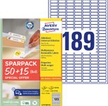 AVERY Zweckform Etiketten 25,4 x 10,0 mm, weiß