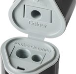 FABER-CASTELL Dosenspitzer dreifach GRIP 2001 schwarz