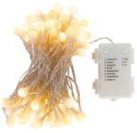 Idena 100er Kugel Lichterkette, transparent, 10,20 m