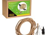 Idena 100er Seil Solar Lichterkette, braun, 14,0 m