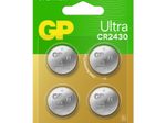 GP Knopfzellen CR2430 Lithium 3,0 V, 4 St.