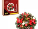 Idena LED Dekoleuchte Weihnachtskranz, grün