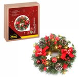 Idena LED Dekoleuchte Weihnachtskranz, grün