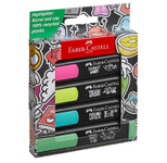 FABER-CASTELL Textmarker Graffiti, farbsortiert