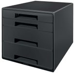 LEITZ Schubladenbox CUBE schwarz/grau DIN A4