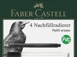 FABER-CASTELL Radiergummis Precision Eraser Pen Ersatz, weiß
