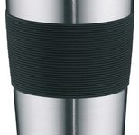 THERMOcafé by THERMOS Isolierbecher PRO schwarz, silber 0,4 l