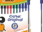 BIC® Cristal Original Kugelschreiber transparent 0.4 mm Schreibfarbe: Mehrfarbig
