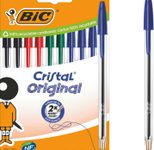 BIC® Cristal Original Kugelschreiber transparent 0.4 mm Schreibfarbe: Mehrfarbig