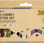 folia Glitzerpulver Bio Glitter grob Starlight-Set, farbsortiert