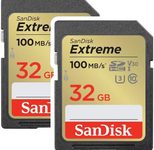 SanDisk Extreme SD UHS-I Speicherkarten 32 GB - 2 Pack