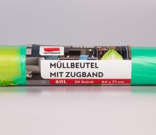 quickpack Müllbeutel 60,0 l, grün