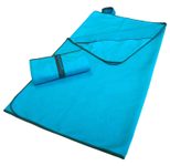 Dyckhoff Mikrofaserhandtuch mit Reißverschluss 120 x 60 cm ozean
