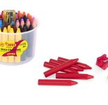 JOVI Wachsmalstifte Wax Crayons Jumbo, 60 Stifte
