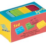 WEDO Radiergummis Bricky rot, blau, gelb, grün
