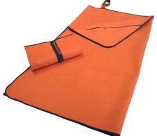 Dyckhoff Mikrofaserhandtuch mit Reißverschluss 180 x 80 cm orange