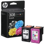 HP Original 308 Druckerpatrone - schwarz, cyan, magenta, gelb (6L6S6UE)