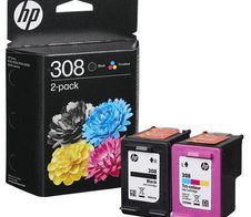 HP Original 308 Druckerpatrone - schwarz, cyan, magenta, gelb (6L6S6UE)