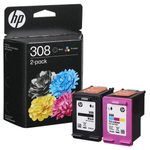 HP Original 308 Druckerpatrone - schwarz, cyan, magenta, gelb (6L6S6UE)