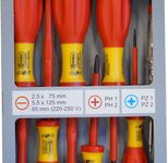 CONNEX Schraubendreher-Set VDE Elektriker, SL/PH/PZ COX334207 7-tlg.