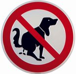 SafetyMarking® Verbotsschild "Hier kein Hundeklo" Ø 20 cm
